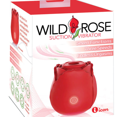 "Wild Rose Suction Vibrator - Red IC1700"