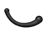 10x Vibra-Crescent Silicone Dual Ended Dildo - Black