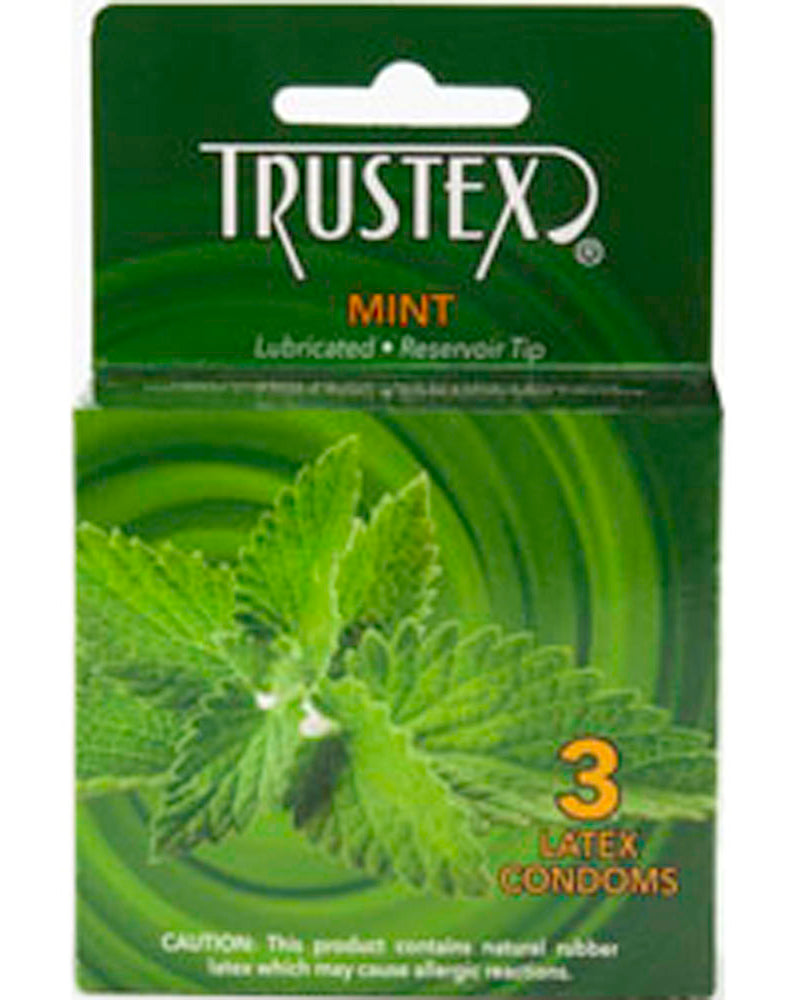 "Trustex Flavored Lubricated Condoms - 3 Pack - Mint AL-4005"