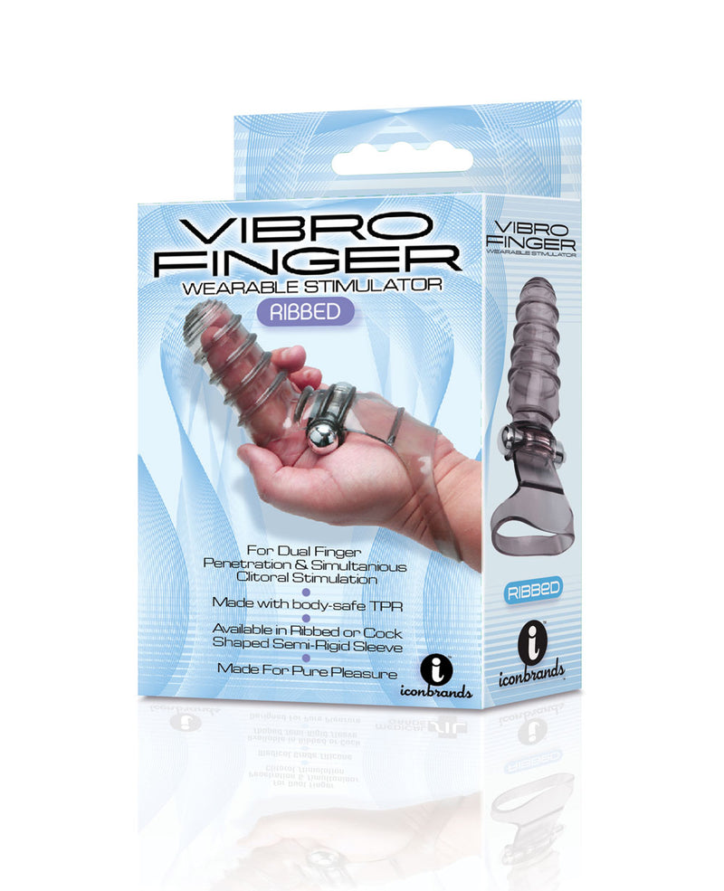 "Vibro Finger Wearable Stimulator - Grey ICB2651-2"