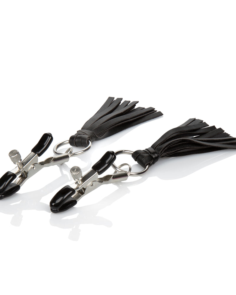 "Nipple Play Playful Tassels Nipple Clamps - Black SE2614052"