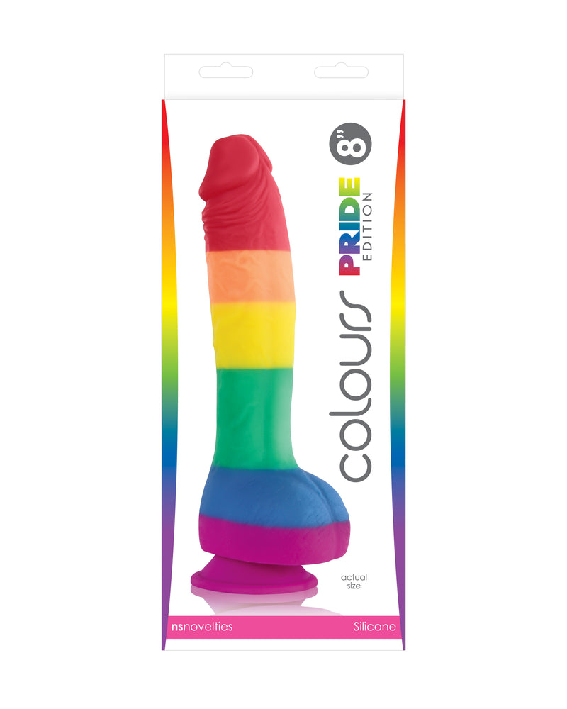 Colours Pride Edition - 8 Inch Dong - Rainbow