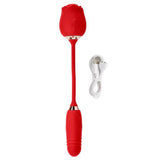 Cloud 9 Rose Plus With Thrusting Pleasure Stem Dual Stimulation - Red