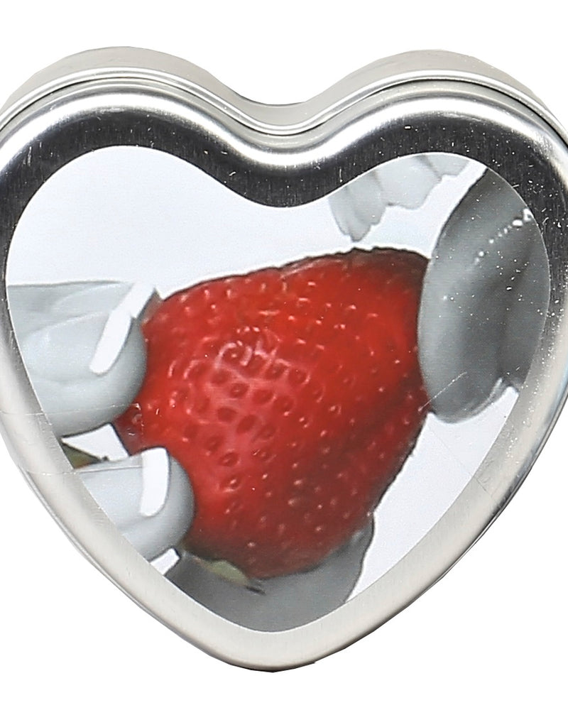 "Edible Heart Candle - Strawberry - 4 Oz. EB-HSCK003"