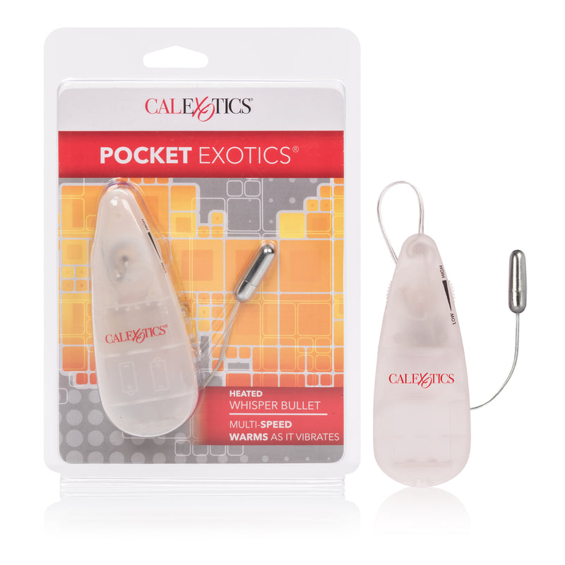 "Pocket Exotics Heated Whisper Bullet - Clear SE1101002"