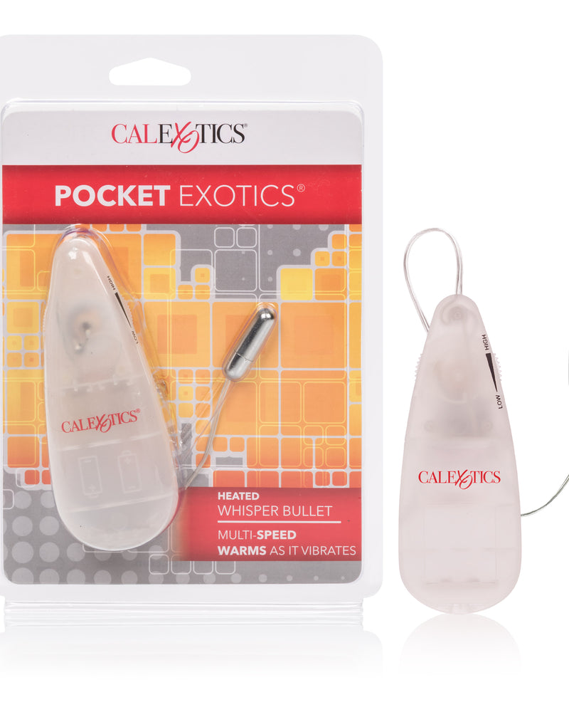 "Pocket Exotics Heated Whisper Bullet - Clear SE1101002"