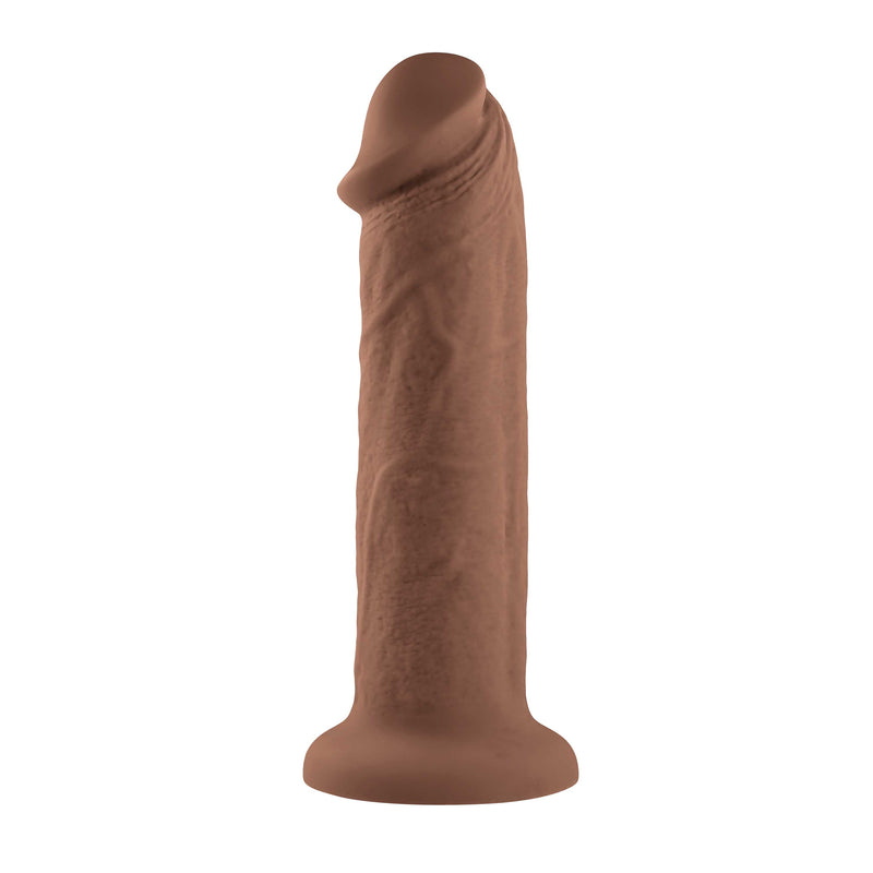 "7 Inch Girthy Vibrating Dong - Dark EN-RD-2741-2"