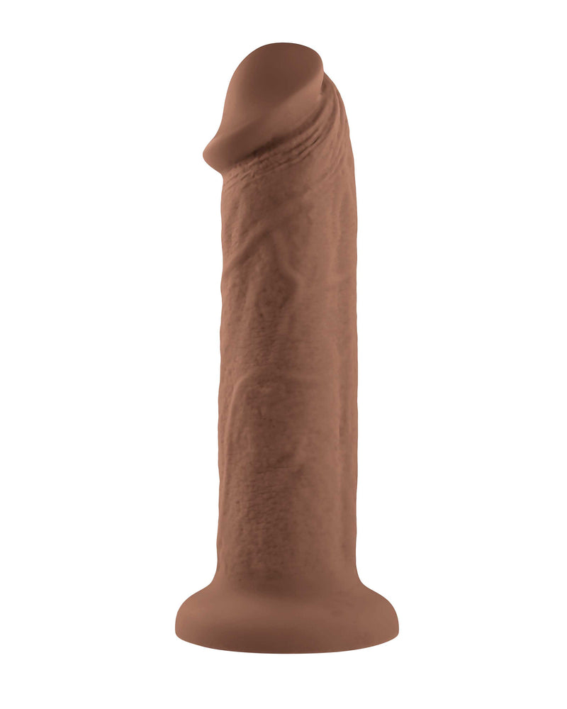 "7 Inch Girthy Vibrating Dong - Dark EN-RD-2741-2"