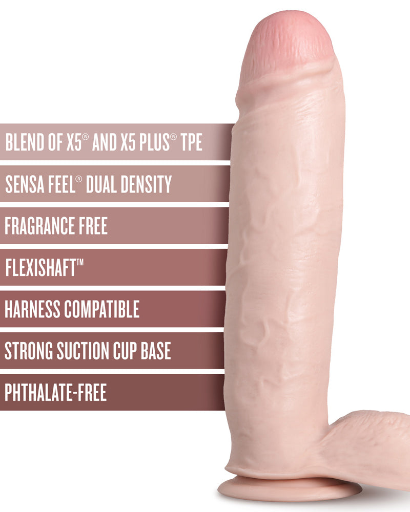 "Au Naturel - Huge - 10 Inch Dildo - Vanilla BL-26713"