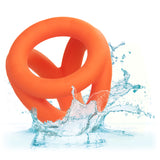 Alpha Liquid Silicone Tri-Ring - Orange Orange