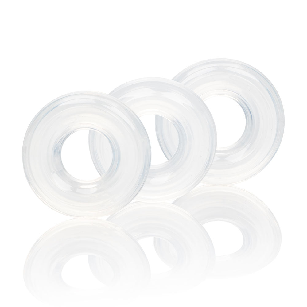 "Set of 3 Silicone Stacker Rings SE1434802"