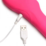 "Mighty-Thrust Thrusting and Vibrating Strapless Strap-on With Remote - Pink SU-AG934"