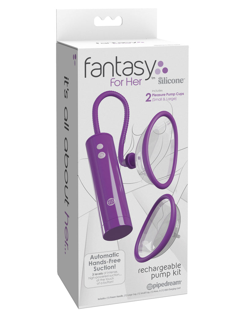 "Fantasy for Her Rechargeable Pleasure Pump Kit - Purple PD4966-12"