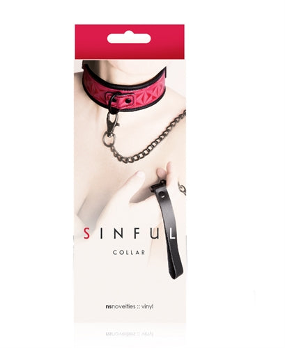 "Sinful Collar - Pink NSN1222-14"