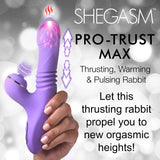 Pro-Thrust Max 14x Thrusting and Pulsing Silicone Rabbit - Purple