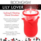 Lily Lover Sucking and Vibrating Clitoral Stimulator- Red