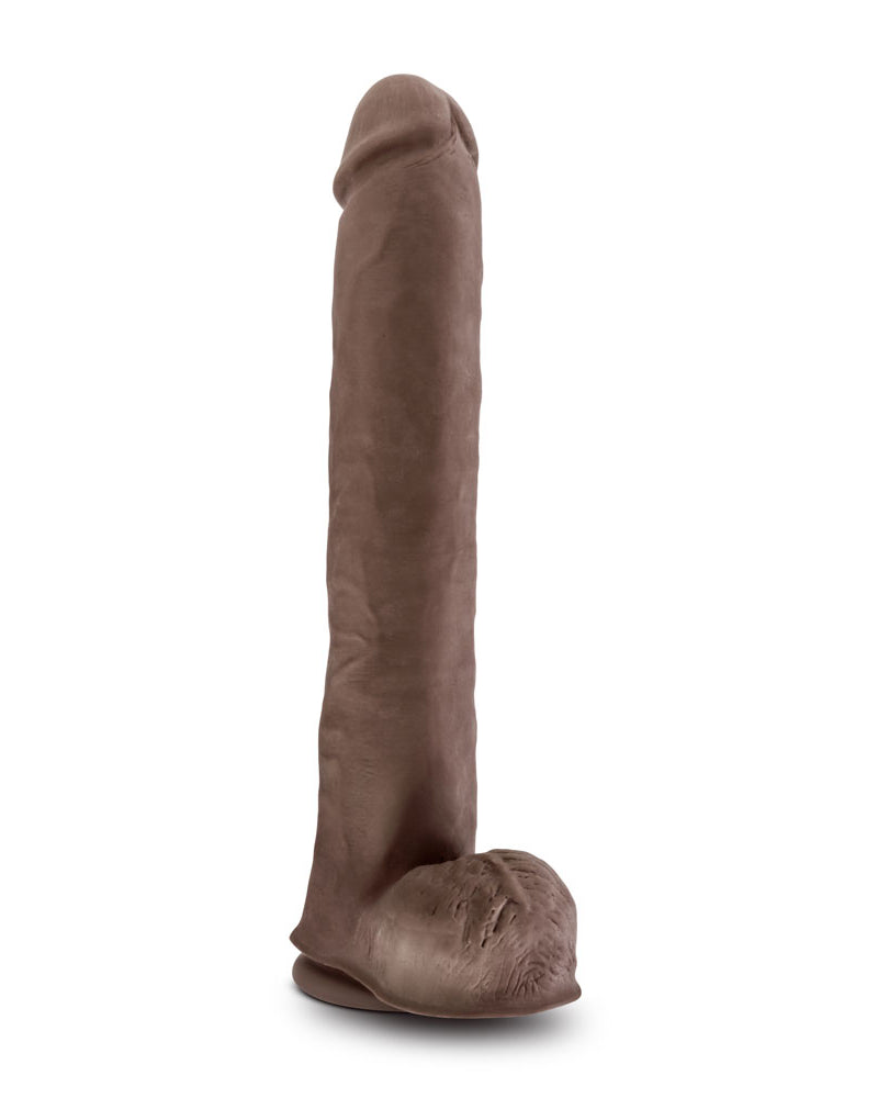 Au Naturel - Daddy - 14 Inch Sensa Feel Dual Density Dildo - Chocolate