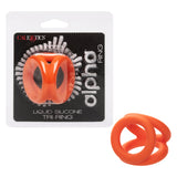 Alpha Liquid Silicone Tri-Ring - Orange Orange