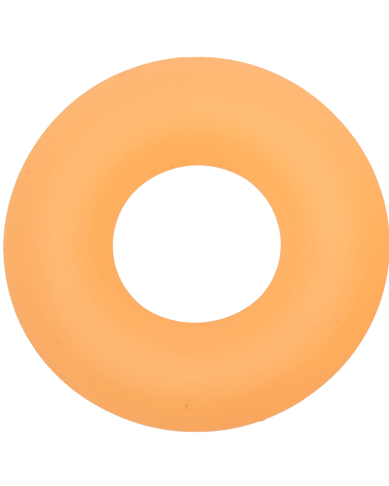 Alpha Glow-in-the-Dark Liquid Silicone Prolong Medium Ring - Orange