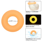 "Alpha Glow-in-the-Dark Liquid Silicone Prolong Medium Ring - Orange SE1491532"