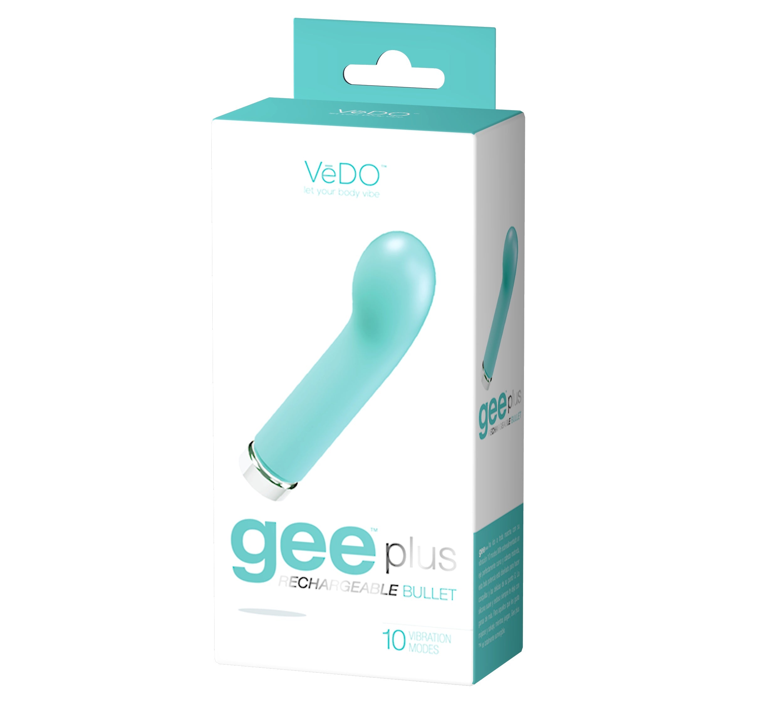 "Gee Plus Rechargeable Mini Vibe - Tease Me Turquoise VI-M0601"