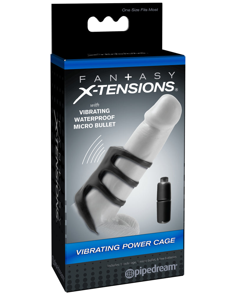 "Fantasy X-Tensions Vibrating Power Cage - Black PD4136-23"