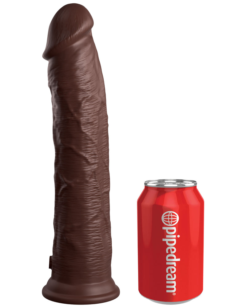 "King Cock Elite 11 Inch Silicone Dual Density Cock - Brown PD5775-29"