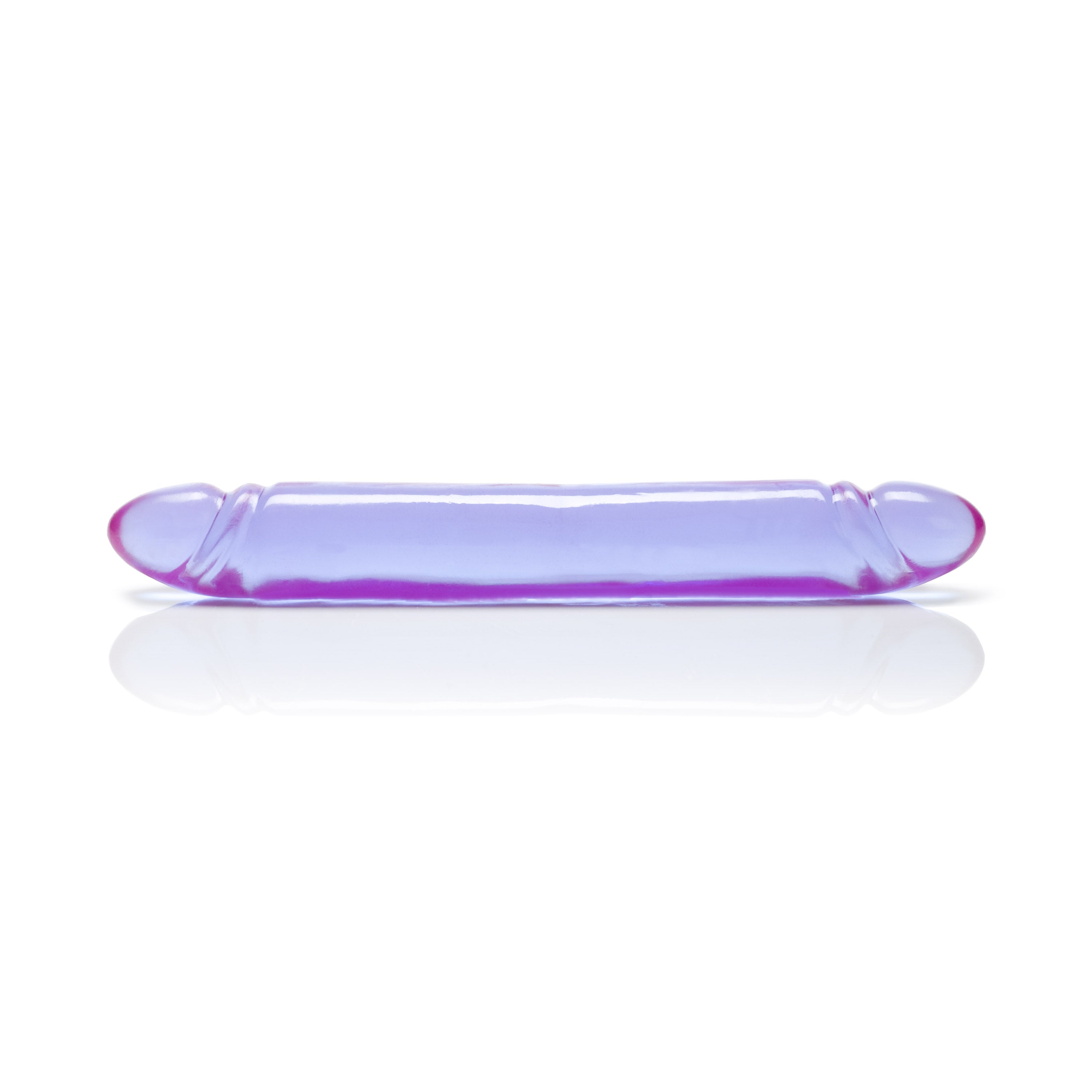 Reflective Gel Smooth Double Dong - Purple