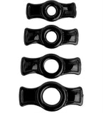 "Titanmen Cock Ring Set - Black DJ3503-05"