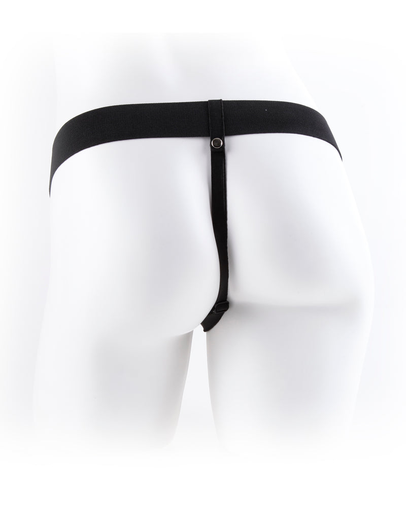 Fetish Fantasy Series 11-Inch Vibrating Hollow Strap-on - Flesh
