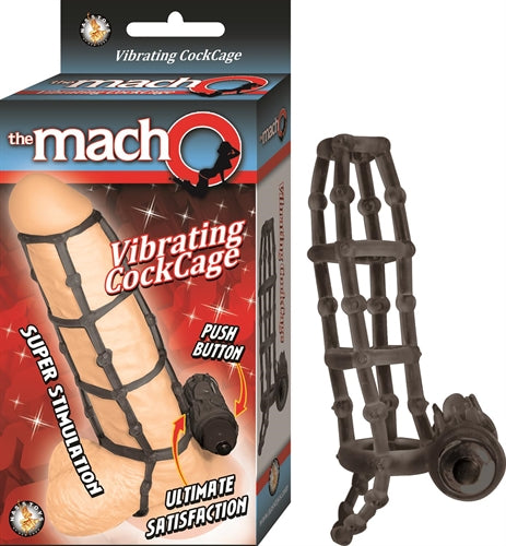 "The Macho Vibrating Cockcage - Black NW2595-2"