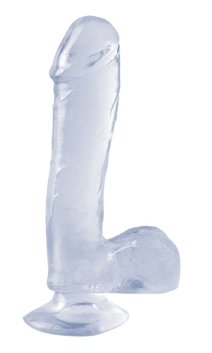 "Basix Rubber Works - 7.5 Inch Dong With Suction Cup - Clear PD4221-20"