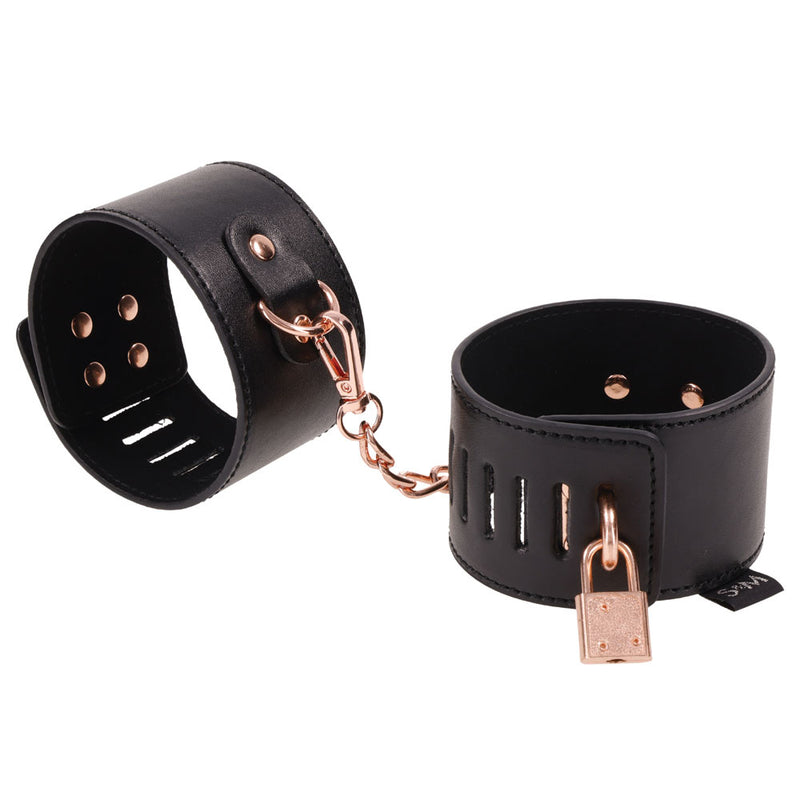 "Brat Locking Cuffs - Black SS09849"