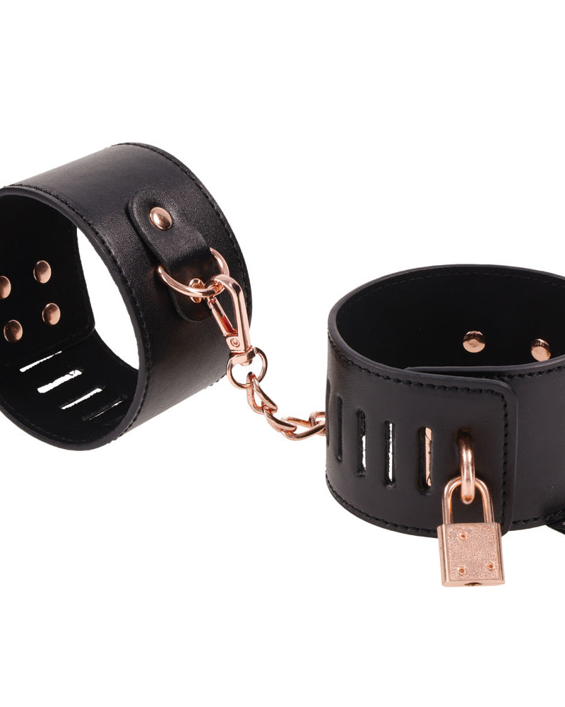 "Brat Locking Cuffs - Black SS09849"