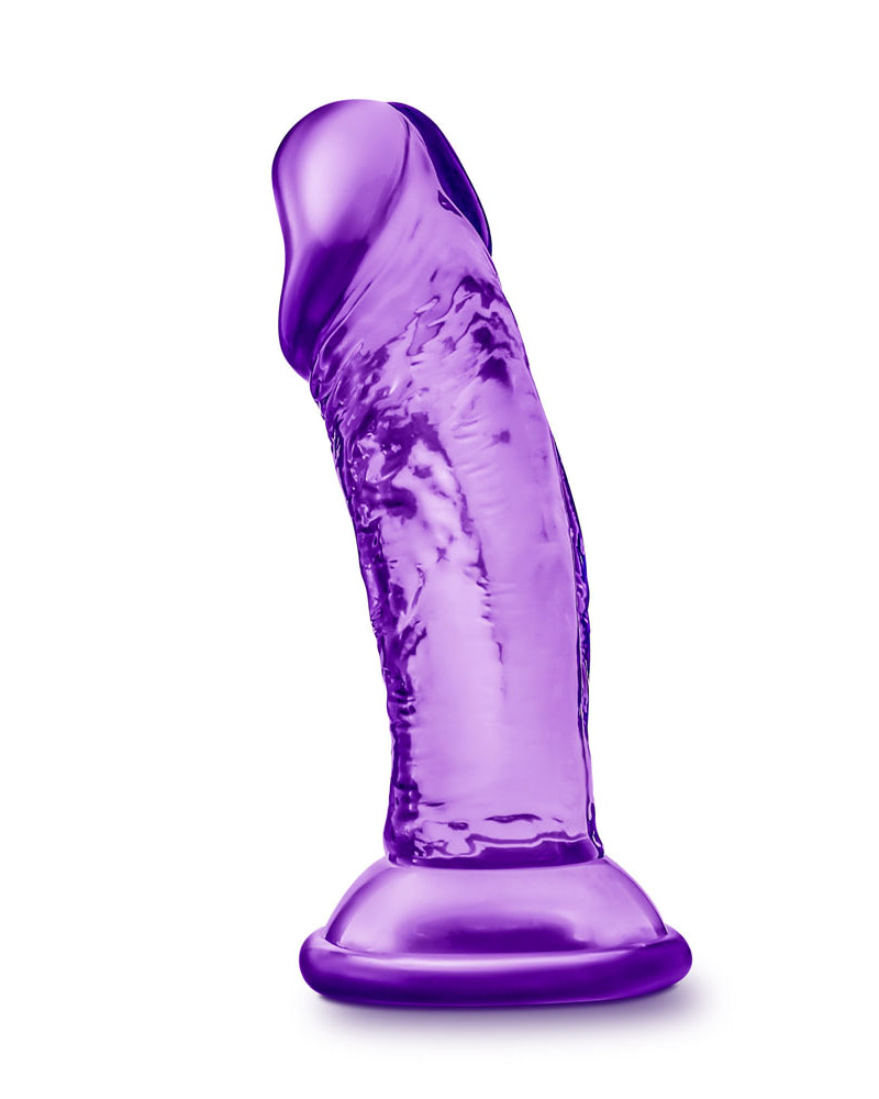 "B Yours - Sweet n' Small 4 Inch Dildo With Suction Cup - Purple BL-13621"