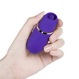 "Abby - Mini Clit Licking Vibrator Tongue Sex Toy - Purple H-TE-07-580BP"