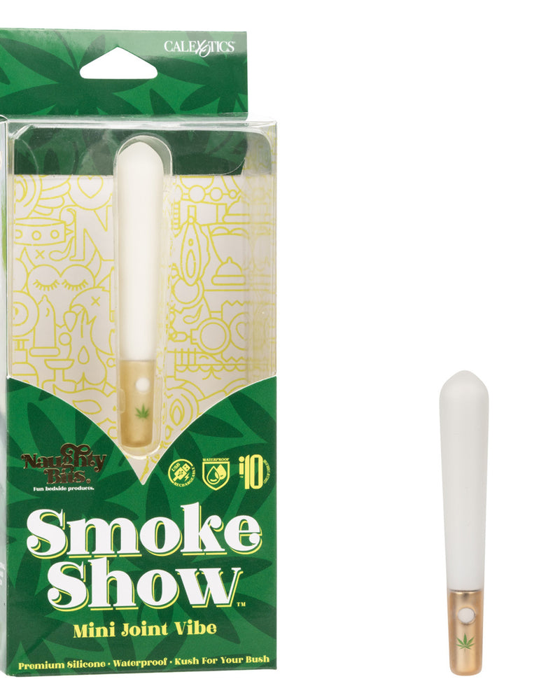 Naughty Bits Smoke Show Mini Joint Vibe - White