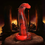 "King Cobra King Cobra Silicone Dildo - Red CC-AH196"