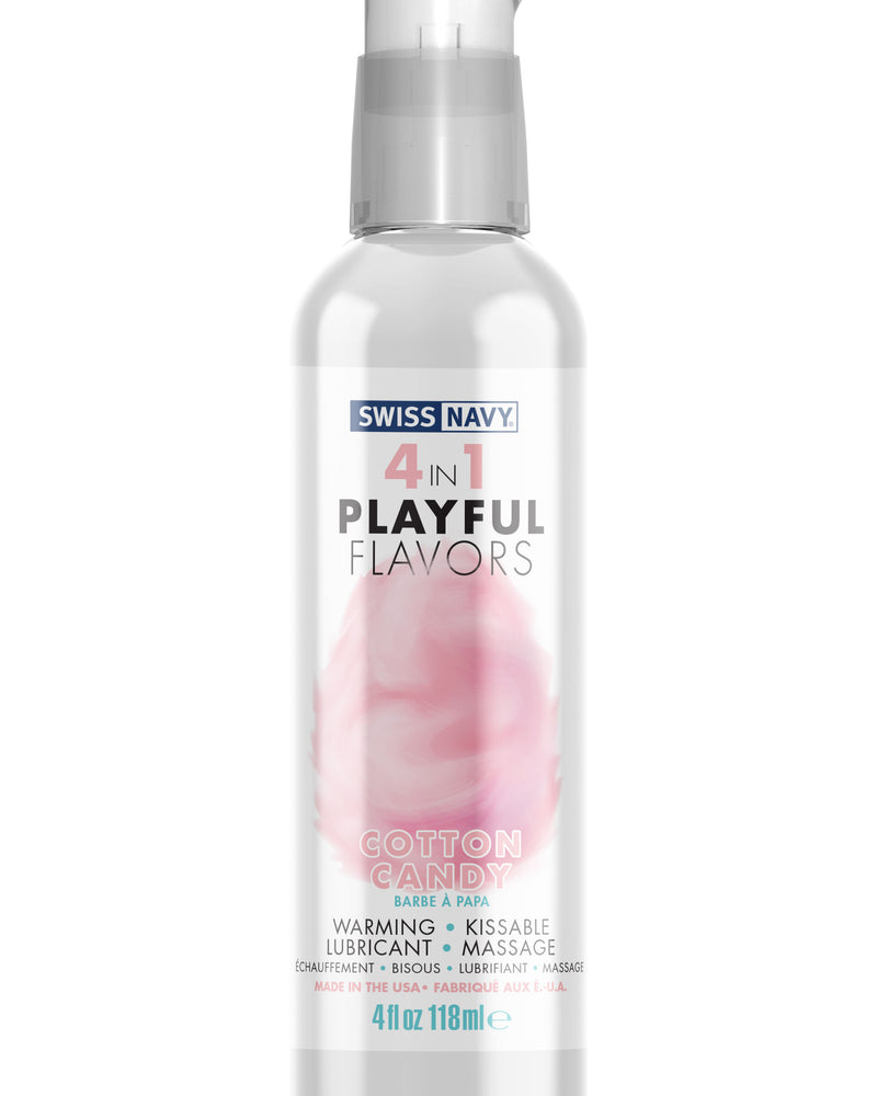 "Swiss Navy 4-in-1 Playful Flavors - Cotton Candy 4 Oz MD-SN4N1FCC4"