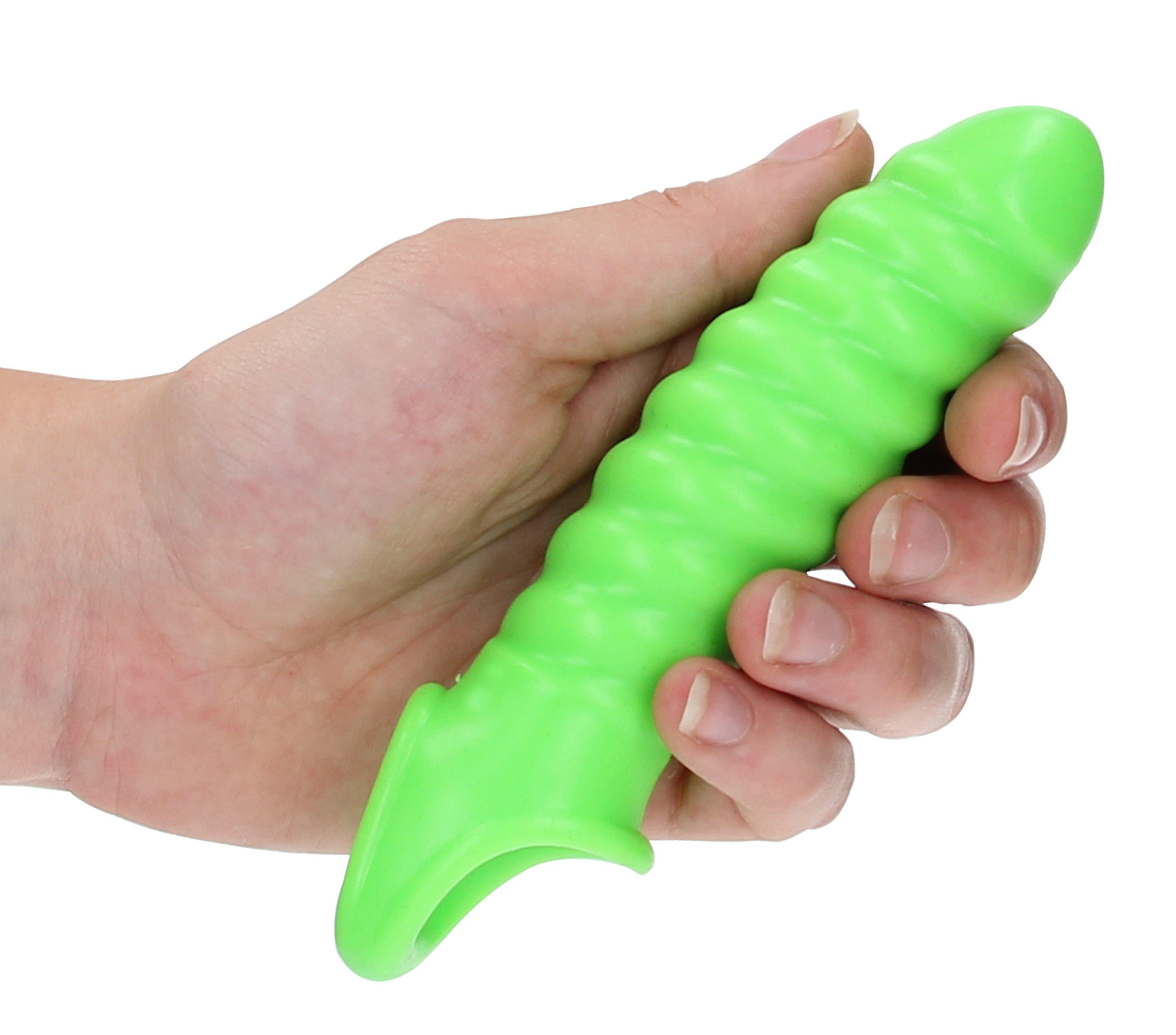 Swirl Stretchy Penis Sleeve - Glow in the Dark