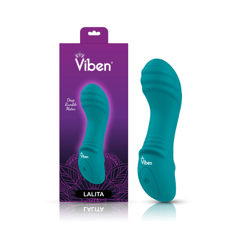 Lalita Mini Pleasure Ridges G-Spot Vibe - Ocean