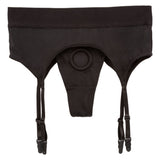 Boundless Thong With Garter - S/m - Black