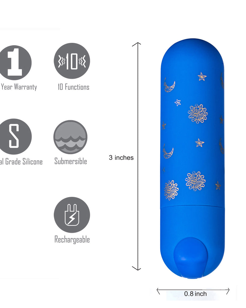 "Luna Super Charged Mini Bullet - Blue MTMA330-MN"