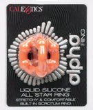 Alpha Liquid Silicone All Star Ring - Orange