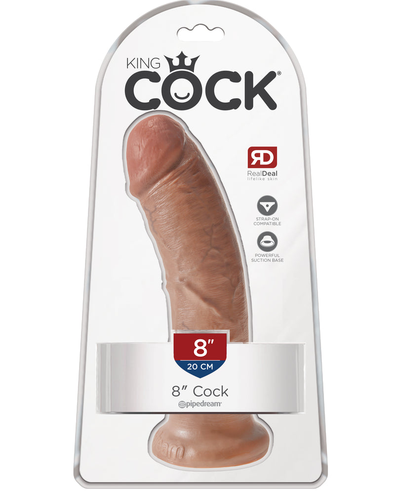 King Cock 8 Inch Cock - Tan