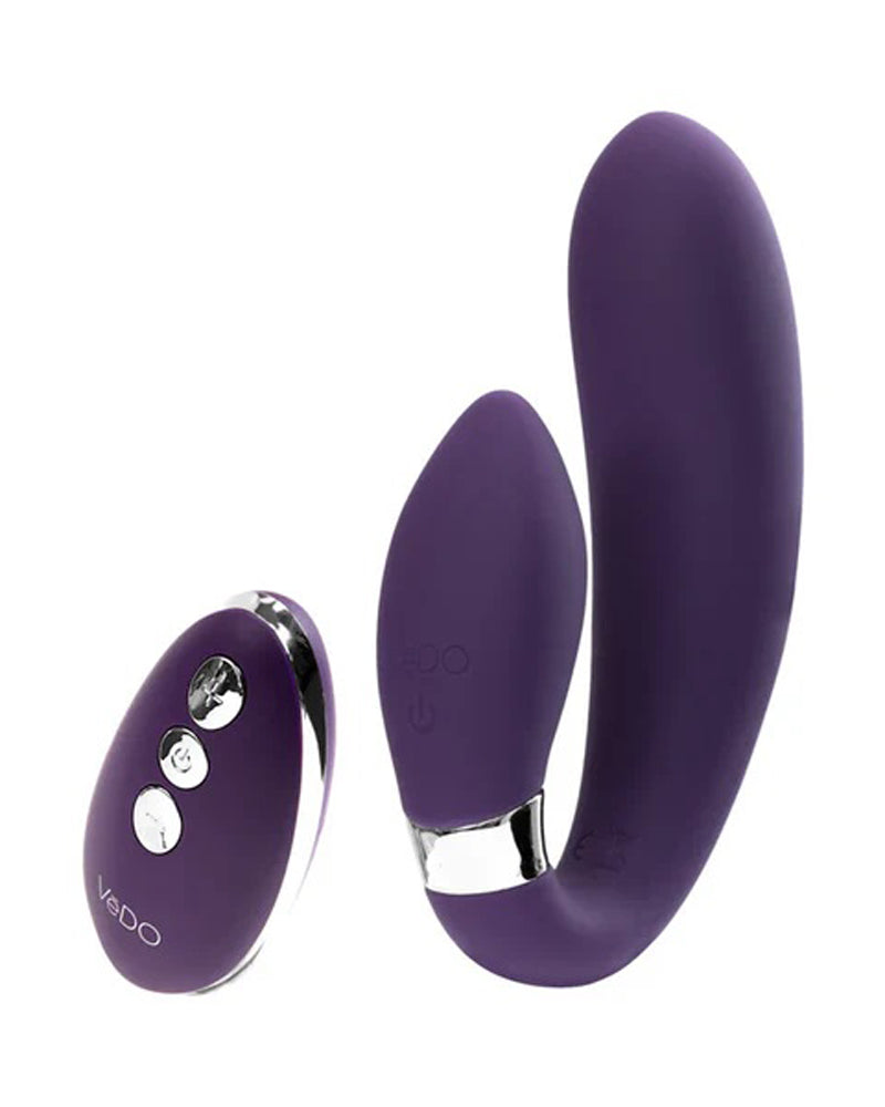 "Jeni C-Shaped Dual Motor Vibe With Remote - Purple VI-P2513"
