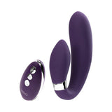 "Jeni C-Shaped Dual Motor Vibe With Remote - Purple VI-P2513"