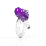 Screaming O 4b - Double O Super Powered Vibrating Double Ring - Grape