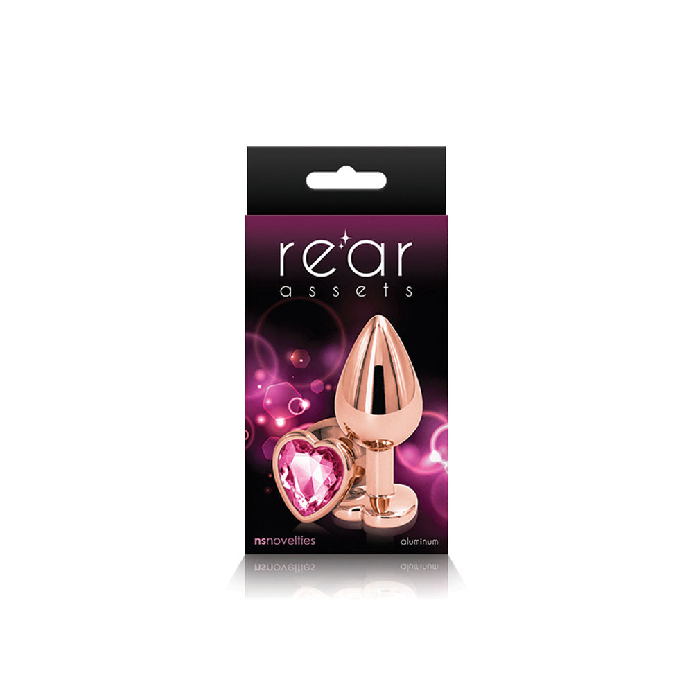 "Rear Assets - Rose Gold Heart - Medium - Pink NSN0963-24"