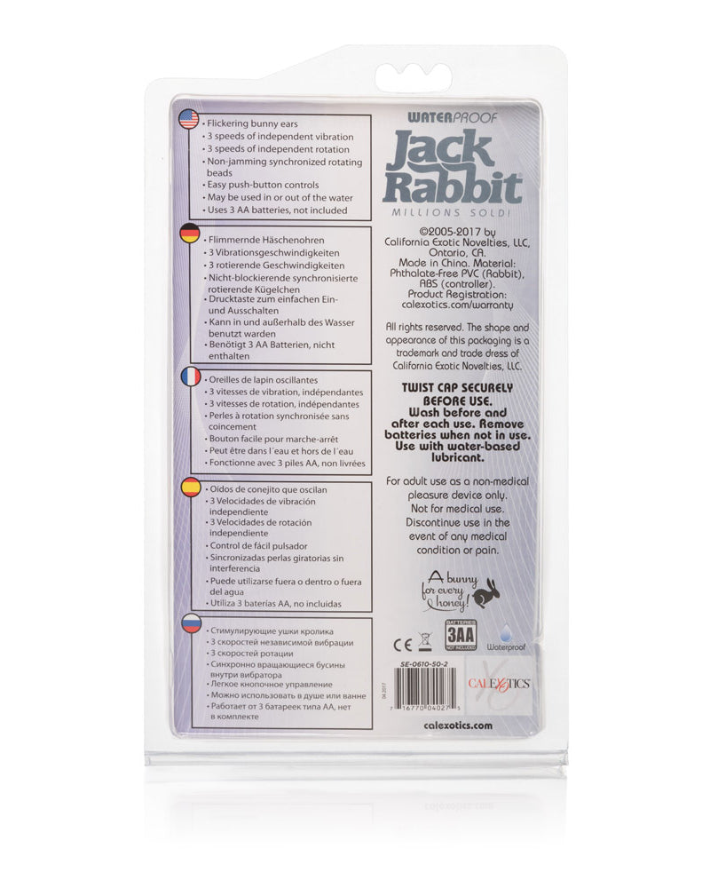 "Waterproof Jack Rabbit Clear Float Beads - Clear SE0610502"